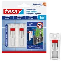 tesa Powerstrips Klebenägel für max. 3,0 kg 2,4 x 6,4 cm, 2 St. von Tesa