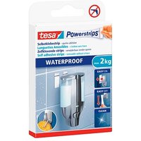 tesa Powerstrips WATERPROOF Klebestreifen für max. 2,0 kg 2,0 x 5,0 cm, 6 St. von Tesa