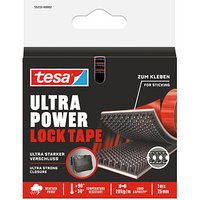 tesa Klettband Ultra Power Lock Tape schwarz von Tesa