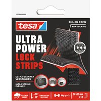 tesa Klettband Ultra Power Lock schwarz von Tesa