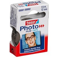 tesa Photo Film 56661 doppelseitiges Klebeband 12,0 mm x 7,5 m, 1 Rolle von Tesa