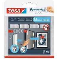 tesa Powerstrips MEDIUM Klebestreifen für max. 5,4 kg 2,0 x 8,0 cm, 4 St. von Tesa