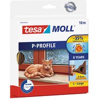 tesa tesamoll® P-Profil Fenster-Dichtungsband braun 9,0 mm x 10,0 m 1 Rolle von Tesa