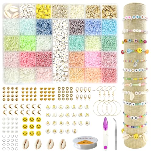 Kaufe Smiley-Perlen, DIY-Armband, Schmuckherstellung, ovales Loch, Acryl,  DIY-Schmuckzubehör, Peandants, 10 Stück, lose Perlen