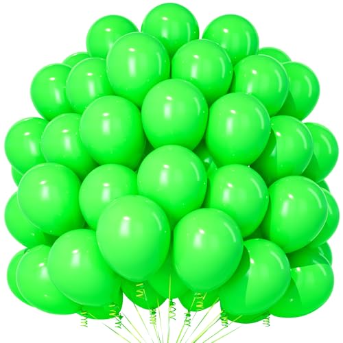 Teselife Grüne Luftballons, 100 Stück 12 Zoll Matt Grüne Luftballons, Grüne Latex Party Ballons Für Frauen Mädchen Geburtstag Jahrestag Hochzeit Verlobung Vorschlag Weihnachten Braut Deko von Teselife