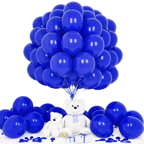 Teselife Luftballons Dunkelblau, 50 Stück 12 Zoll Matt Tief Blaue Ballons Girlande Männer Junge Kinder Geburtstag Hochzeit Jahrestag Verlobung Valentinstag Baby Shower Brautparty Karneval Dekorations von Teselife