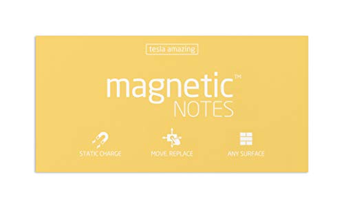 Elektrostatisch selbstklebende Haftnotiz - Tesla Amazing - Magnetic Notes - 20x10cm - Sunshine - 100 Blatt von Tesla Amazing