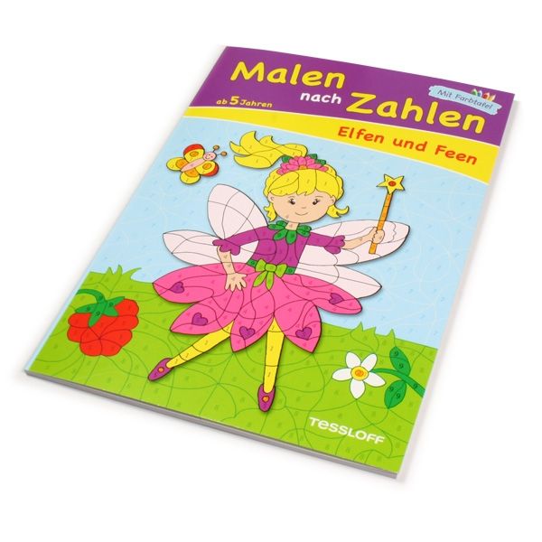 Malen nach Zahlen - Elfen und Feen, märchenhafte Motive zum Ausmalen von Tessloff Medienvertrieb GmbH &