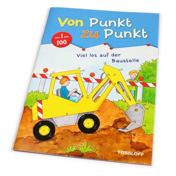 Punkt zu Punkt Malbuch - Viel los auf der Baustelle von Tessloff Medienvertrieb GmbH &