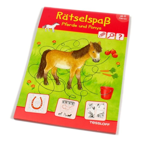 Rätselspaß Pferde und Ponys mit 40 Knobelaufgaben von Tessloff Medienvertrieb GmbH &