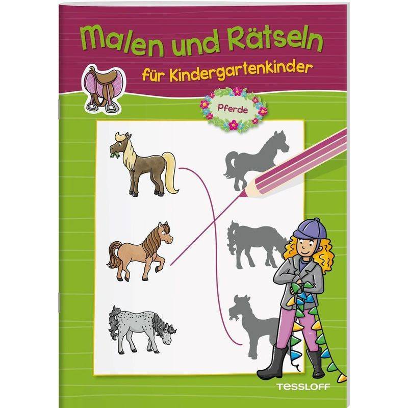 Malen Und Rätseln Für Kindergartenkinder. Pferde, Geheftet von Tessloff Verlag Ragnar Tessloff GmbH & Co. KG