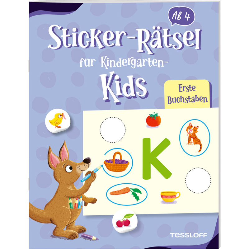 Sticker-Rätsel Für Kindergarten-Kids. Erste Buchstaben, Geheftet von Tessloff Verlag Ragnar Tessloff GmbH & Co. KG
