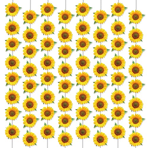 Sonnenblumengirlande-Set Frühlingssonne Blumen hängende Wirbel Dekorationen Sommer Sonnenblume Papierausschnitte Banner für Ostern Muttertag Hochzeit Geburtstag Babyparty Party Sonnenblumen Party von Tevxj