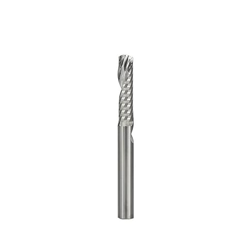 1 Stück Spiralschaftfräser 1/4 Zoll;Schaft links/rechts CNC-Fräser Gravier-Bit Hartmetall-Fräser for Metall-Aluminium-Schneiden(6.35x3.175x12.7x50.8) von Teweakt