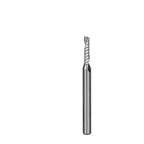 10 STÜCKE Fräser 1/8 Zoll Schaft Einzelne Flöte Schaftfräser Hartmetallfräser CNC Gravur Bit for Die Holzbearbeitung(3.175x1.5x3mm) von Teweakt