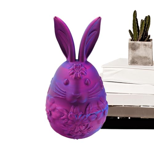 Bunny Ostereier, Ostereier gefüllt | Dekorative 3D -gedruckte Eiersuche - Leere Osterspielzeug, Osterkorb Stuffers, Osterhome Desk Decor für Partydekorationen von Tewzafiya