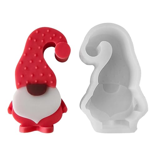 Gnome-Form, Gnome-Formen für Harz, Fondantformen in Zwergenform, Epoxidharz-Handwerk für Süßigkeiten-Schokoladen-Gipskerzen, Schokoladenform für Cupcake-Topper von Tewzafiya