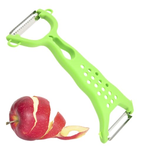 Kartoffelschäler, Orange Peeler Tool - Doppelkopfhand -Edelstahlschäler - Küchenutensilien & Gadgets mit bequemem Griff für Kinder, Familie, Freunde, Zuhause von Tewzafiya