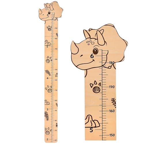 Tewzafiya Kinder Messlatte Aus PVC Größenmesser Baby Messlatte Höhe Diagramm Wandmontage Cartoon Tier Wachstumsmesslineal Messlatte Als Kinderzimmer Wand-Dekoration Weihnachtsgeschenke Kinder Babys von Tewzafiya