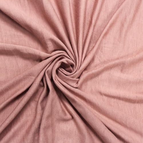 Texco Inc 409 Solid Rayon Knit (180GSM)-Maternity Apparel, Home/DIY Fabric Viskose-Spandex-Jersey-Strickstoff, Mauve B, 1 Yard von Texco