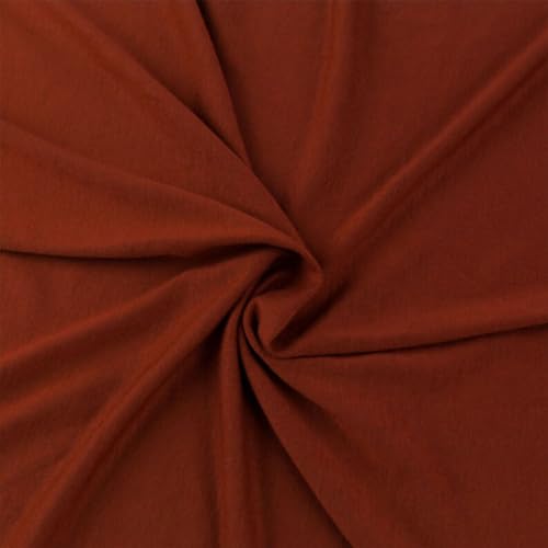 Texco Inc 409 Solid Rayon Knit (180GSM)-Maternity Apparel, Home/DIY Fabric Viskose-Spandex-Jersey-Strickstoff, Ziegel, 1 Yard von Texco Inc