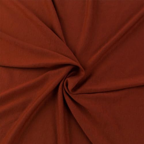 Texco Inc 409 Solid Rayon Knit (180GSM)-Maternity Apparel, Home/DIY Fabric Viskose-Spandex-Jersey-Strickstoff, Ziegel, 1 Yard von Texco