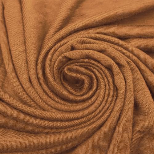 Texco Inc 409 Solid Rayon Knit (180GSM)-Maternity Apparel, Home/DIY Fabric Viskose-Spandex-Jersey-Strickstoff, hazel, 1 Yard von Texco