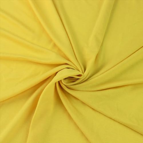 Texco Inc 409 Solid Rayon Knit (180GSM)-Maternity Apparel, Home/DIY Fabric Viskose-Spandex-Jersey-Strickstoff, hellgelb, 10 Yards von Texco