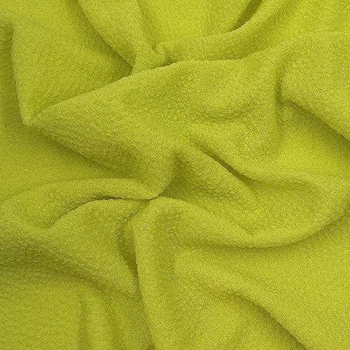 Texco Inc Solider Jacquard-Poly-Spandex/4-Wege-Stretch/Strickpullover/Bekleidung/Heim/DIY-Stoff, Grün Chartreuse 91 cm von Texco