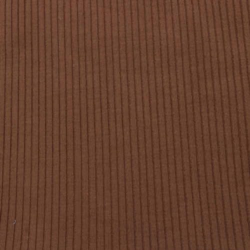 Texco 774 Solid Color 4x2 Rib Knit Rayon Fabric Einfarbiger 4 x 2 Rippstrick-Poly-Viskose-Spandex-Stoff, Kupfer, 10 Yards von Texco