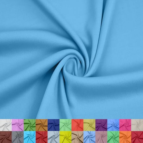 Texco Inc 100% Polyester-Interlock-Stoff – 152,4 cm breit – leicht 107 g/m² – weiches, glattes Doppelstrick für Sublimation, T-Shirts, Sportbekleidung, Futter – by The Yard, Türkis #083 9,1 m Texco Inc 100% Polyester-Interlock-Stoff – 152,4 cm breit – leicht 107 g/m² – weiches, glattes Doppelstrick für Sublimation, T-Shirts, Sportbekleidung, Futter – by The Yard, Türkis #083 9,1 m von Texco