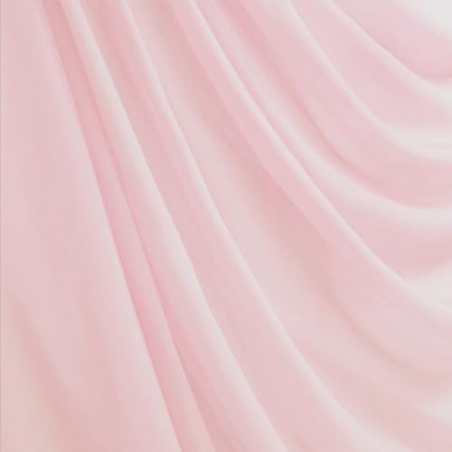 Texco Inc 13100-LTPINK-030-1 Lining Way DECORATION, APPAREL, HOME FABRIC Polyester-Interlock-Futterstoff, 2-Wege-Stretch, Dekorationsstoff, Bekleidungsstoff, Heim-/DIY-Stoff, Hellrosa 030, 1 Yard von Texco