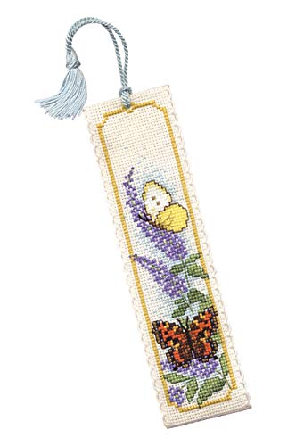 Textile Heritage Collection Cross Stitch Bookmark Kit - Butterflies and Buddleia by Textile Heritage von Textile Heritage