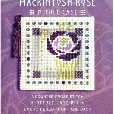 Textiles Heritage Mackintosh Kreuzstich-Set mit Rosenmuster von Textile Heritage