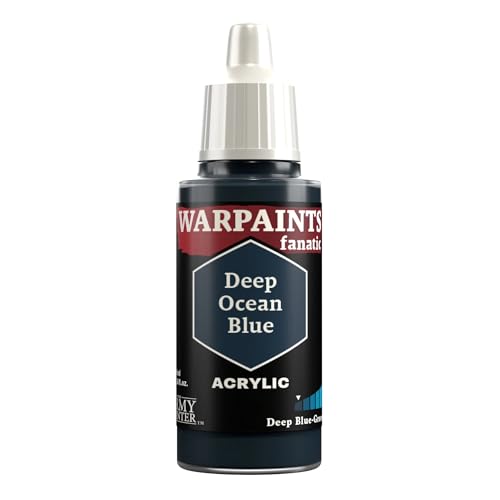 The Army Painter Blue Warpaints Fanatic Acrylfarben, 18 ml, Deep Ocean Blue von The Army Painter