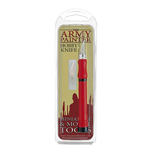 The Army Painter Hobby Messer X Acto Messer inkl. 5 Ersatzklingen mit Sicherheitsgriff für Pastik, Harz und Metall Tabletop Wargames Miniaturmodellierung von The Army Painter