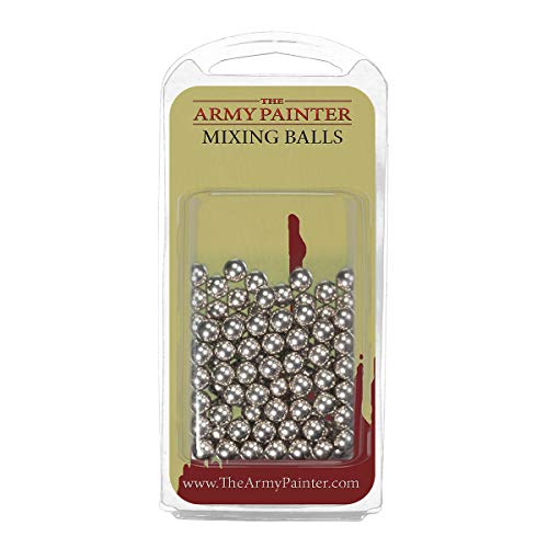 The Army Painter Mixing Balls, 100 Stück rostfreie stahlkugeln Edelstahl Mixing Balls, 5,5 mm Paint Agitator Bälle Ideal als Miniatur Acrylfarbe Flaschen Beads für Warhammer 40K und DND von The Army Painter