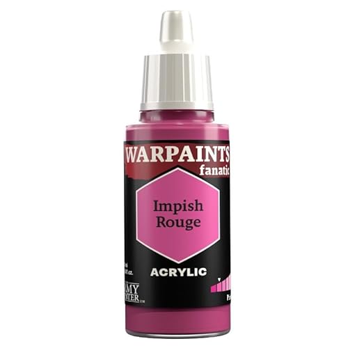 The Army Painter Pinks & Purples Warpaints Fanatic Acrylfarben, 18 ml (Impish Rouge) von The Army Painter