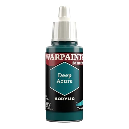 The Army Painter Teals & Turquoises Warpaints Fanatic 18 ml Acrylfarben (Deep Azur) von The Army Painter