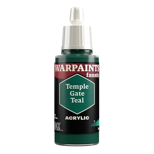 The Army Painter Teals & Turquoises Warpaints Fanatic 18 ml Acrylfarben (Temple Gate Teal) von The Army Painter