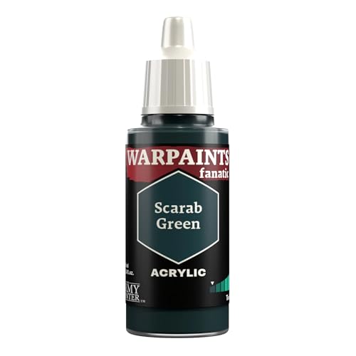 The Army Painter Teals & Turquoises Warpaints Fanatic Acrylfarben, 18 ml, Karabäusengrün von The Army Painter