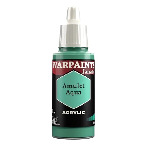 The Army Painter Teals & Turquoises Warpaints Fanatic Acrylfarben, 18 ml (Amulett Aqua) von The Army Painter