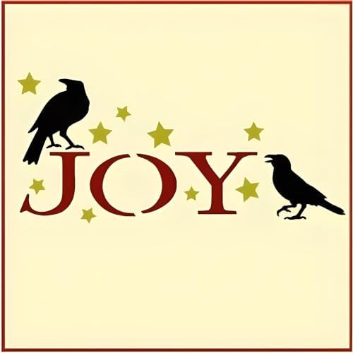 Joyful Crow Schablone Art Designs 29,8 x 13,3 cm, kreative, von der Natur inspirierte DIY-Vorlagen für Heimdekoration, Basteln und Malprojekte von The Artful Stencil von The Artful Stencil