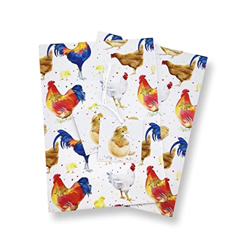 Geschenkpapier Huhn Huhn Hen von The Arty Penguin