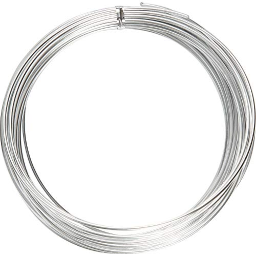 0.8mm Aluminiumdraht - 10 Meter, biegsamer Basteldraht für Schmuck, Stop-Animation, Modellieren mit Ton, Armaturen und Bonsai von The Bead Shop