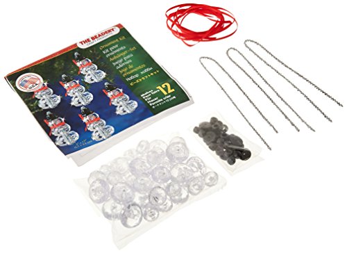 Beadery Kunststoff Holiday Perlen Ornament Kit facettiert Elegante Schneemänner 2 Zoll x 1 Macht 12 von The Beadery