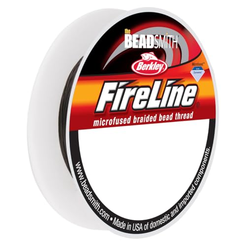 8LB Fireline Smoke Pre Waxed Beading Thread .007In 0.17mm Dia 15 Yard von The Beadsmith