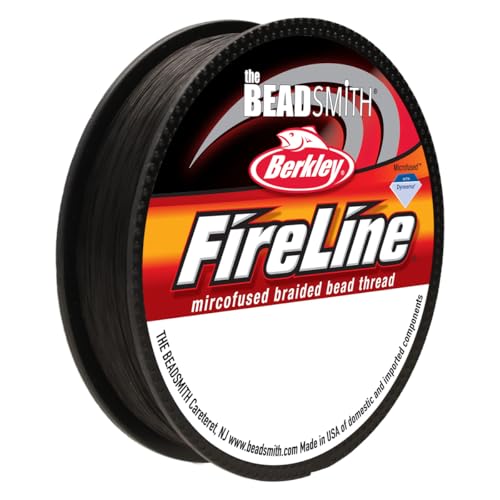 Beadsmith 8lb Burkley Fireline geflochtene Perle Thread. 007".17Mm Smoke grau von The Beadsmith