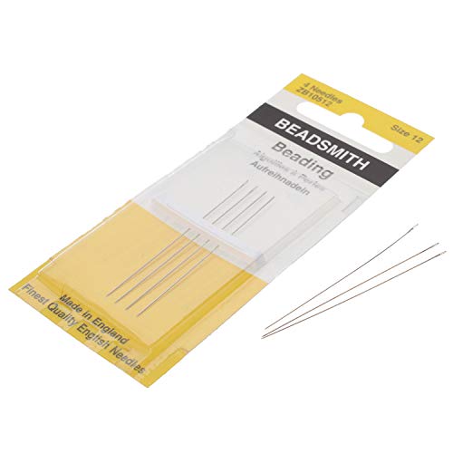 Beadsmith Needles Beading Size 12, 4 Needles/Pack by von The Beadsmith