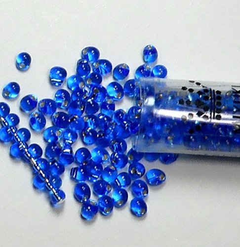 Miyuki-Perlen, 3,4 mm, mit Fransen, Glas, Tropfenform, 25 g, Tube, ca. 650 Stück von The Beadsmith